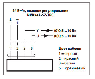 Схема электрических соединений NVKC24A-SZ-TPC