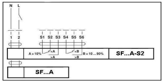 Схема электрических соединений SF24A-S2
