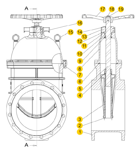 Матеріали засувки Zetkama 111D