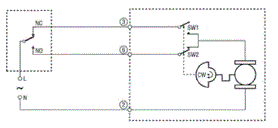 Схема послідовності логічних операцій з 3-провідним приводом для контролера SPDT