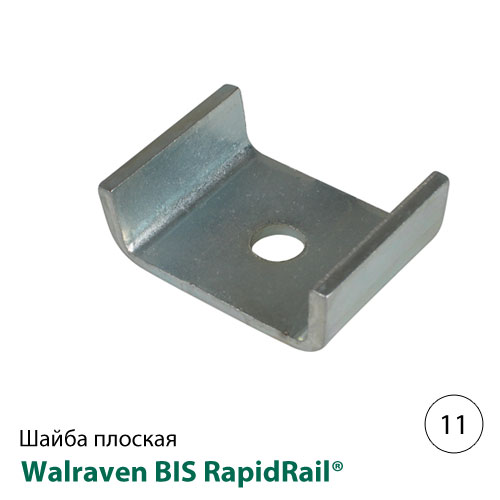Walraven bis RapidRail 10 mm diapositiva Tuerca número de pieza 6513110 #26E310 Caja de 50 