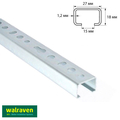 Профіль монтажний С-подібний Walraven BIS RapidRail WM0 | 2м | 1.2мм | 27x18мм (6505000)