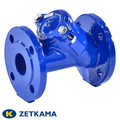 Клапан обратный шаровый фланцевый Zetkama 400B Ду50-400 Ру10/16 (шар-сталь + NBR)