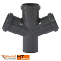 Крестовина для внутренней канализации 50/50/50х67° Ostendorf HT Safe (172900)