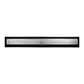 Душевой канал с горизонтальным фланцем Inox Style 785x80 | решетка "Круги big & small"