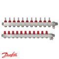 Danfoss SSM-11F Коллекторы из н/ж стали 11+11 | c расходомерами (088U0761)