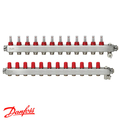 Danfoss SSM-12F Коллекторы из н/ж стали 12+12 | c расходомерами (088U0762)