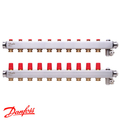 Danfoss SSM-10 Коллекторы из н/ж стали 10+10 | без расходомеров (088U0810)
