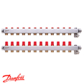 Danfoss SSM-12 Коллекторы из н/ж стали 12+12 | без расходомеров (088U0812)