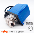 Шаровый кран с электроприводом RIV Techno Professional 4500/4521, 220V, 1/2"