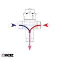 Термозмішувальний клапан HERZ TMW 2 DN15 3/4" 35-60°C (2776654)