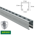 Профіль монтажний С-подібний Walraven BIS RapidStrut® BUP1000 | 6м | 2,5 мм | 41x62мм (65018667)