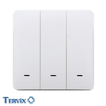 Розумний клавішний вимикач Tervix Pro Line ZigBee Push Switch, 3 клавіші (438111)