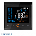 Терморегулятор с Wi-Fi управлением Tervix Pro Line WiFi Thermostat | для водяного и электр. теплого пола | с выносным датчиком 3000мм | черный (114130)