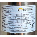 Скважинный насос OPTIMA 4SD 16/17, 4.0 кВт, 93 м, 3-х фазный (000020907)