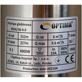 Свердловинний насос OPTIMA 4SD 6/36, 4.0 кВт, 227 м, 3-х фазний (000021132)