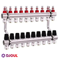 Колектор для теплої підлоги Djoul | 10 контурів | 1"x3/4" Euro (DJ2016210A-e)