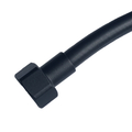 Шланг для змішувача чорний Cotali M10х1/2" 0.6 м PN10 довга голка (0308006012V)
