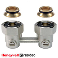 Узел нижнего подключения угловой Resideo Verafix-VKЕ 1/2" x 3/4" (Honeywell V2496EX020A)