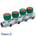 Коллектор вентильный Tervix Pro Line WD | 4 контура | 3/4''x1/2" (394012)