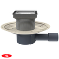 Трап з решіткою під плитку HL510N-3020 DN40/50 132х132/112х112мм