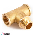 Трійник латунний General Fittings 1/2" ВЗВ (270015H040404A)