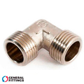 Колено латунное никелированное General Fittings 1" НН (270020N101000A)