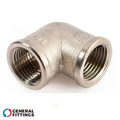 Колено латунное никелированное General Fittings 1" ВВ (270025N101000A)
