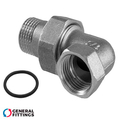Американка кутова нікельована General Fittings 3/4" ВЗ (2700I4N050500A)