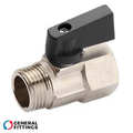 Кран шаровой мини General Fittings 1/2" (7800L2N040400A)