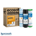 Покращений комплект картриджів Ecosoft 1-2-3 для фільтрів зворотного осмосу із функцією економії води (CHV3ECOAGR)