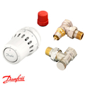 Радиаторный комплект Danfoss React RA + RA-N + RLV-S угловой | 1/2" (015G5349)