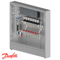 Розподільна станція регулювання теплої підлоги Danfoss UnoFloor Basic 7L, ліве (088X3107)