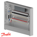 Розподільна станція регулювання теплої підлоги Danfoss UnoFloor Basic 12L, ліве (088X3112)