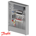 Распределительная станция регулировки теплого пола Danfoss UnoFloor Control 4L, левое (088X3644)