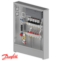 Розподільча станція регулювання теплої підлоги Danfoss UnoFloor Control 5L, ліве (088X3645)
