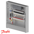 Розподільча станція регулювання теплої підлоги Danfoss UnoFloor Control 8L, ліве (088X3648)
