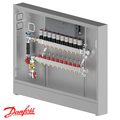 Розподільча станція регулювання теплої підлоги Danfoss UnoFloor Control 10L, ліве (088X3650)
