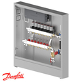 Розподільча станція регулювання теплої підлоги Danfoss UnoFloor Control 7R, праве (088X3667)