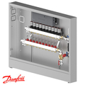 Розподільча станція регулювання теплої підлоги Danfoss UnoFloor Control 10R, праве (088X3670)