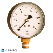 Манометр AFRISO тип RF 50 RAD | 0-10 бар | 1/4" | к.т. 2,5 (63123)
