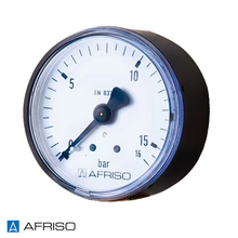 Манометр для воды AFRISO тип RF 50 AX | 0-16 бар | 1/4" | к.т. 2,5 (63129)