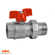 Кран кульовий з американкою RIV 4574 Export 1" DN 25 PN 32 (024574000007)