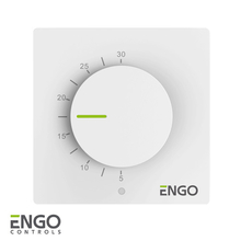 Проводной суточный термостат ENGO ESIMPLE230W белый (932332985)