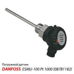 Danfoss ESMU-100 Погружной датчик температуры для ECL Comfort | 100 мм | нерж.сталь (087B1182)