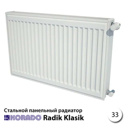 Стальной радиатор Korado Radik 33К 200x800 934W (боковое подключение)