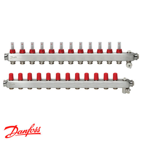 Danfoss SSM-12F Коллекторы из н/ж стали 12+12 | c расходомерами (088U0762)