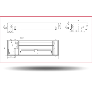 Carrera 4SV2 Black 280x1000x110 + вент. DC24V
