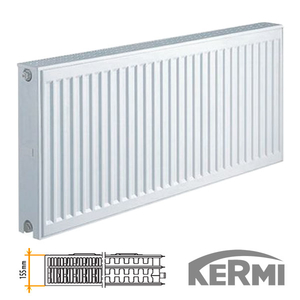 Сталевий радіатор Kermi FKO Тип 33 900x1000 4391W (бокове підключення)