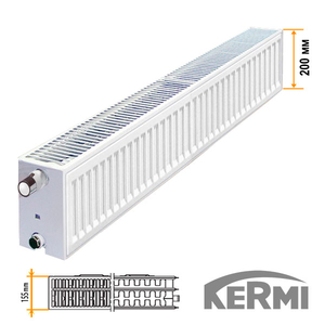 Сталевий радіатор Kermi FKO 33 200x600 бічне підключення